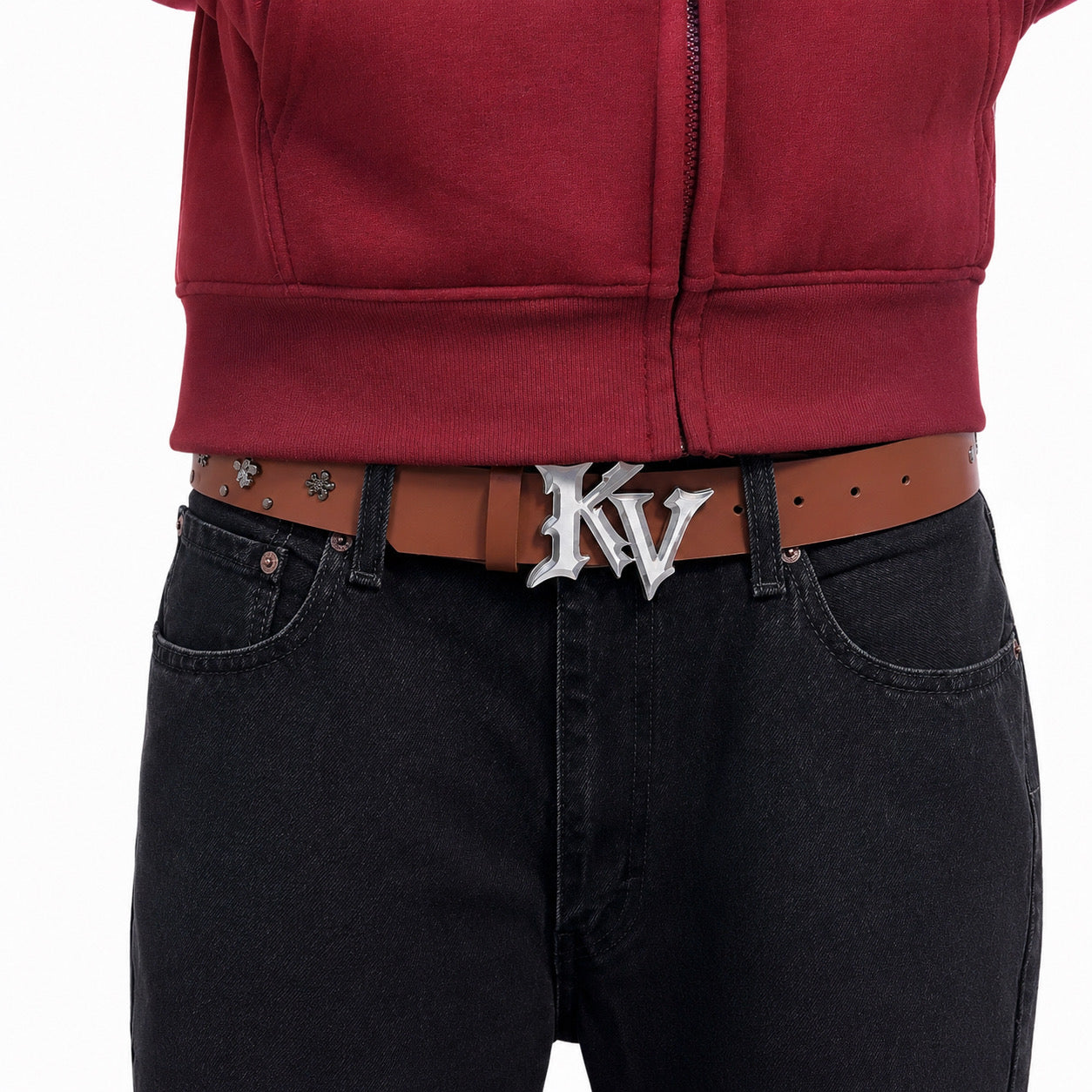 korrupt visions leather belt